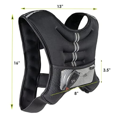 ProsourceFit Exercise Weighted Training Vest - 10lb | Adjustable, Durable & Balanced for All Fitness Levels thumbnail 3