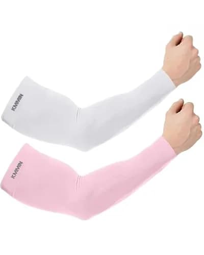 KMMIN Arm Sleeves UV Protection Sleeves for Men & Women | UPF 50 Sunblock, Cooling & Breathable (Middle) thumbnail 1