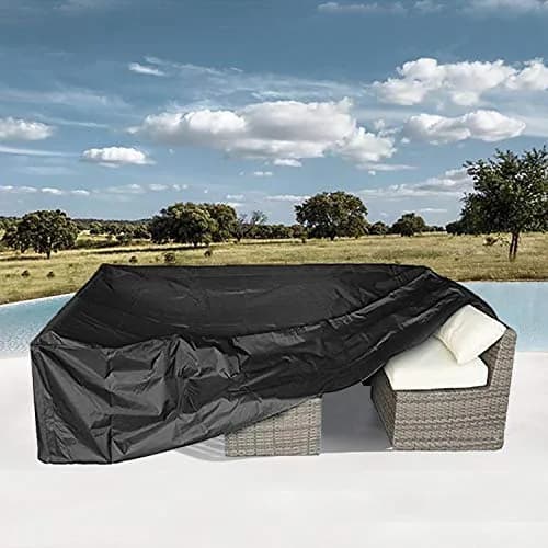 CKCLUU Water Resistant Patio Furniture Set Cover 126"L x 126"W x 32"H | Protects 7-9pcs Outdoor Sofa thumbnail 7