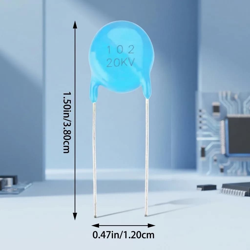 YWBL-WH High Voltage Ceramic Capacitor Kit 20kV 1nF 1000pF DIP Type | 20 Pieces - main product image