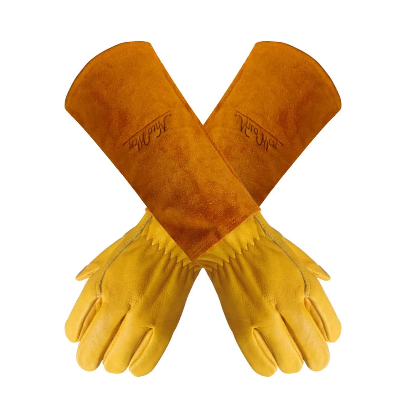 Nuo Wen X-Small Yellow Thornproof Garden Gloves for Women and Men | Puncture & Thorn Resistant — Yellow