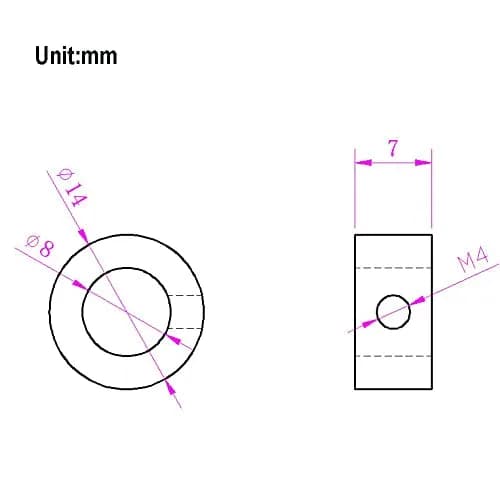 Befenybay 8mm Shaft Lock Collar T8 Lead Screw Accessory | Precision Fit for CNC & 3D Printers thumbnail 2