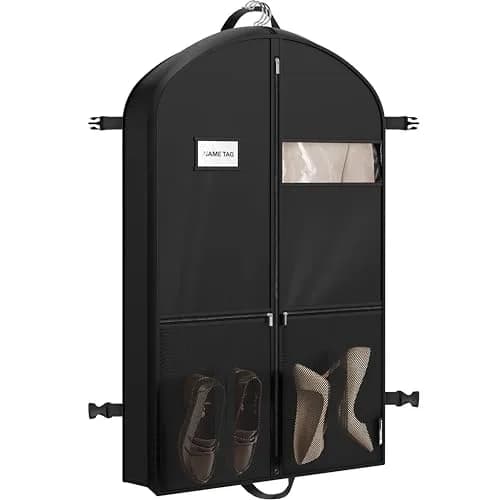 Simple Houseware 43" Travel Garment Bag with Pockets | Heavy Duty Suit Bag for Suits & Dresses thumbnail 1