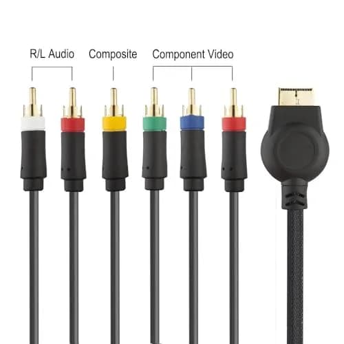 TENINYU PS3 Component AV Cable 6 ft (1.83 m) | High Resolution HDTV Multi Out RCA Audio Video Cable for PS2/PS3/PS3 Slim thumbnail 3