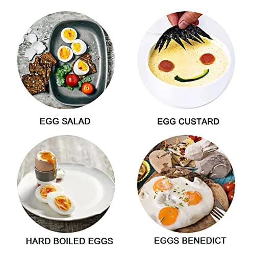 VOBAGA Electric Egg Cooker Retro Green 1.04 kg (2.2 lb) | Rapid Boiler for 7 Eggs, Steamed Veggies & Dumplings thumbnail 7