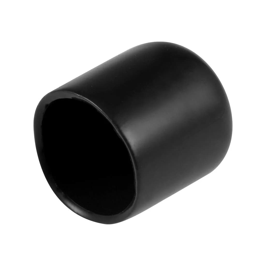 uxcell Black 20pcs Rubber End Caps 16mm ID | Protects Floors & Threads - main product image