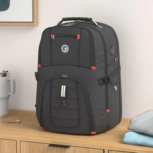 SHRRADOO Extra Large Travel Laptop Backpack for Men, Work College Backpacks | 50L Capacity, Fits 17 Inch Laptops thumbnail 2