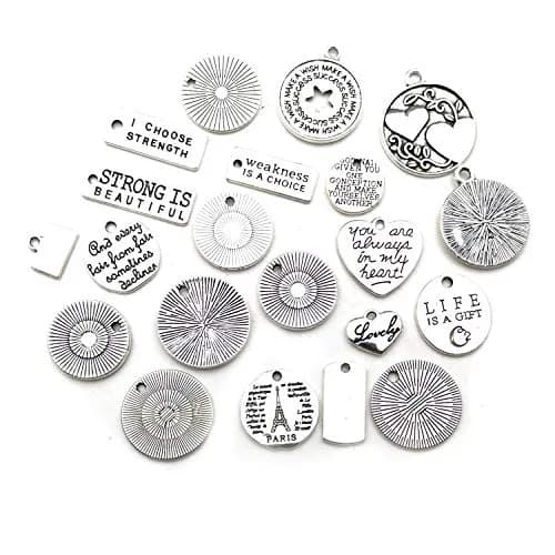 WOCRAFT Charm 7-30mm | Inspirational Message Beads for Jewelry Crafting thumbnail 5