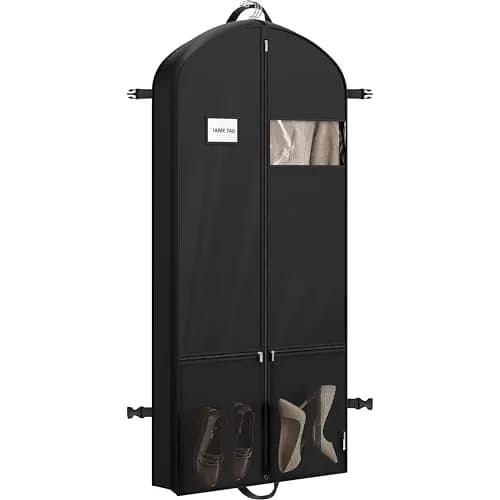 Simple Houseware 60" Travel Garment Bag with Pockets | Heavy Duty 300D Polyester, Foldable & Breathable, 26"W x 60"H thumbnail 1