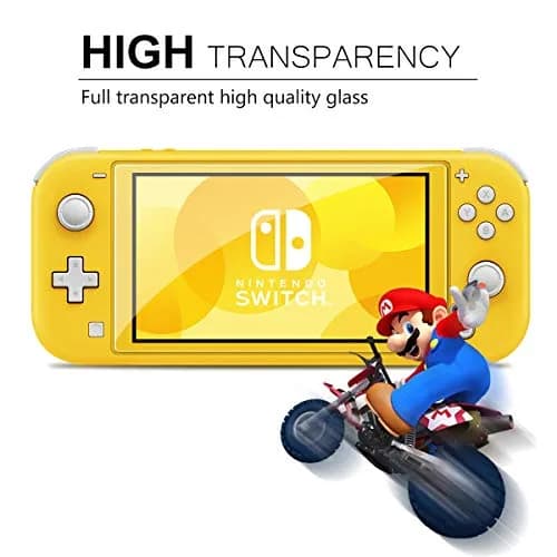 ivoler 4 Pack Screen Protector Tempered Glass for Nintendo Switch Lite, Transparent HD 9H Hardness | Clear Anti-Scratch Bubble-Free Fit thumbnail 3