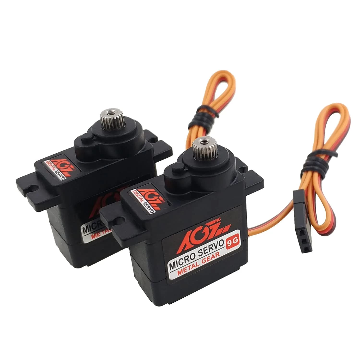 AGFRC 4.5kg Titanium Gear Sub-Micro RC Servo (B13DLM V2) | High Precision Digital Micro Servo for RC Vehicles — B11DLS(2PCS)