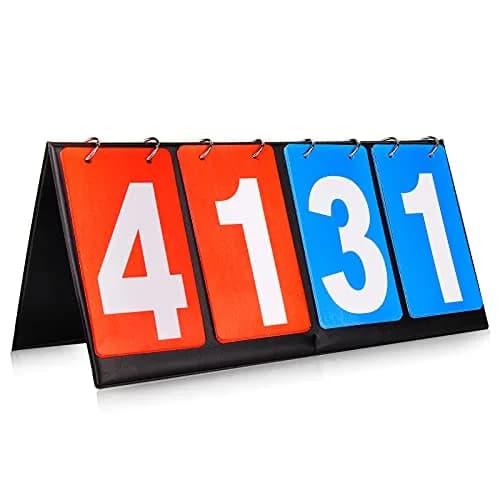HRLORKC Scoreboard Score Keeper Score Flipper for Basketball Tennis Sports | Easy Flip Design, Indoor & Outdoor Use thumbnail 1
