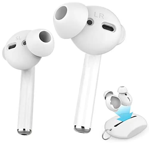 AhaStyle 4 Pairs AirPods Ear Tips Silicone Earbuds Cover for Apple AirPods & EarPods | 2 Pairs Large & 2 Pairs Small thumbnail 1
