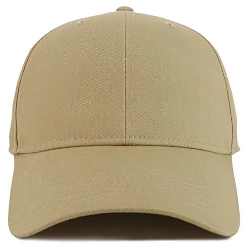 Armycrew XXL Oversize High Crown Baseball Cap Khaki | Deep Crown Fit for 2XL-3XL thumbnail 2