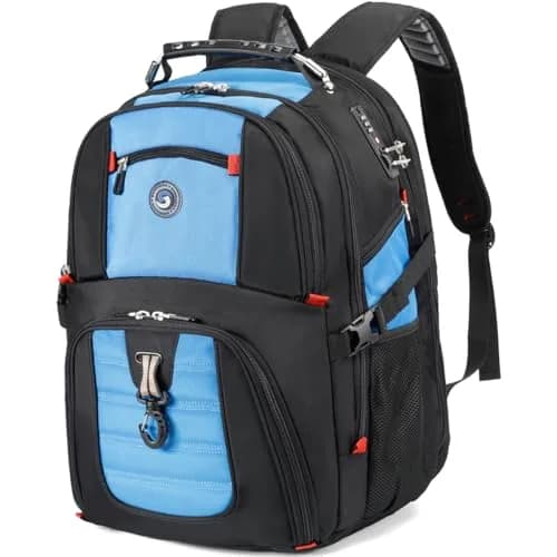 SHRRADOO Large Travel Laptop Backpack for Women, Work College Backpacks | 50L Capacity, Water-Resistant, Fits 17 Inch Laptops thumbnail 1