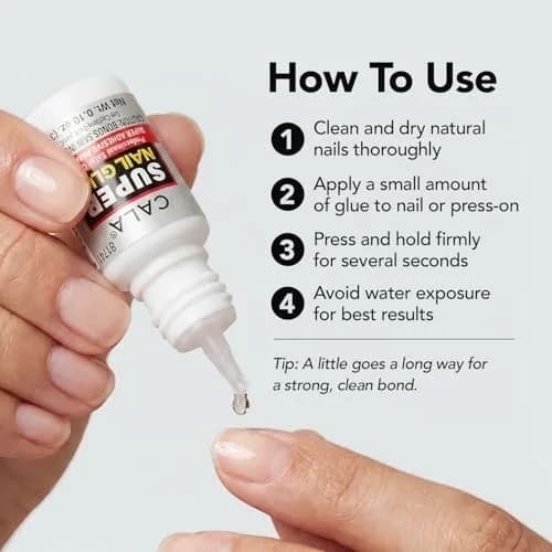 CALA Super Nail Glue for Broken Nails, 0.10 Fl Oz (Pack of 3) | Professional Quick Dry Adhesive thumbnail 3