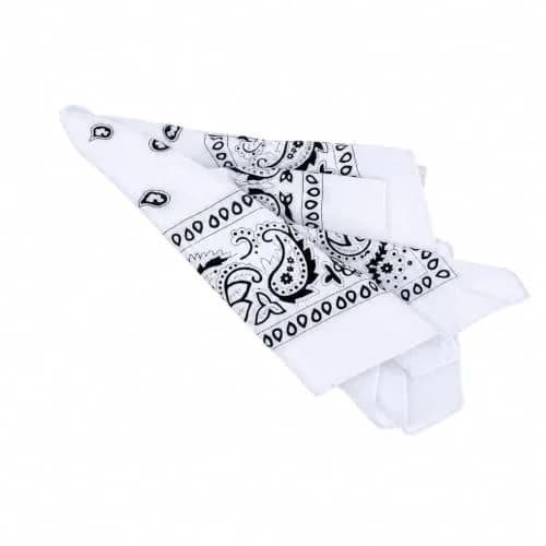Motique Accessories Extra Large Solid Paisley Bandana 68cm x 68cm | 100% Cotton for Hair, Neck, Head thumbnail 5
