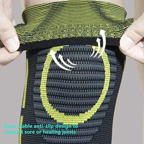 Emoly Compression Knee Sleeve, 1 Pair, Large (18.5"-20") | for Pain Relief & Injury Recovery thumbnail 3