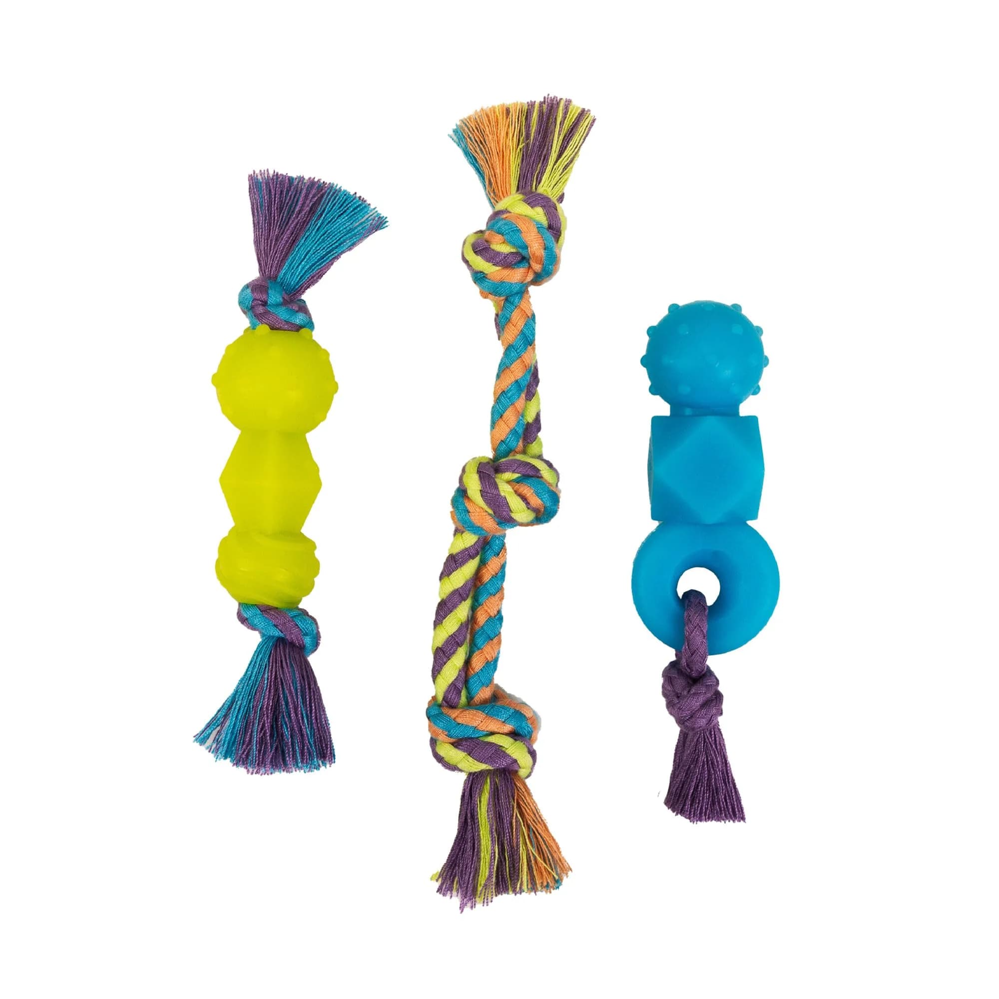 Pupstages Grow-With-Me Ring Dental Dog Chew Toy, 4.7" | Floats & Bounces, Soothes Gums — Dentachew