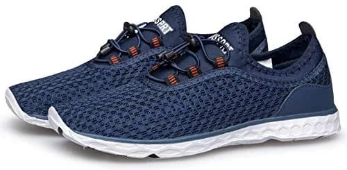 DOUSSPRT Men's Water Shoes Quick Dry for Beach Swim Pool Fishing Blue | Breathable Mesh & Open Design thumbnail 9