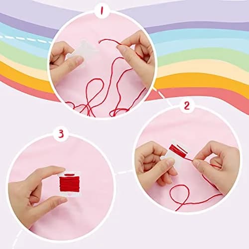 MUZHI Embroidery Floss Bobbins 128 pcs | Plastic Thread Organizer for Cross Stitch & Sewing thumbnail 3