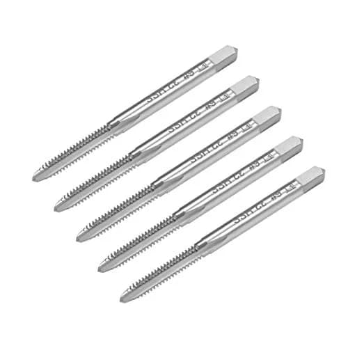 uxcell Machine Tap #6-32 UNC Thread 2B Class 3 Flutes High Speed Steel Screw Threading Tap 5pcs | Precision Machining Tool for India thumbnail 1