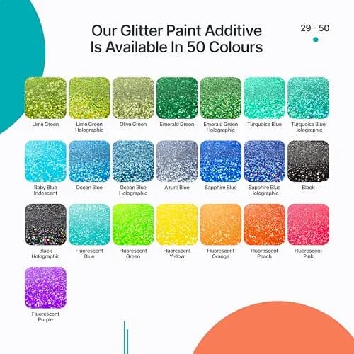v1rtus Silver Holographic Glitter Paint Additive 200g | Sparkle Wall & Craft Decor thumbnail 6