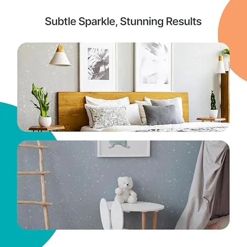 v1rtus Silver Holographic Glitter Paint Additive 200g | Sparkle Wall & Craft Decor thumbnail 7
