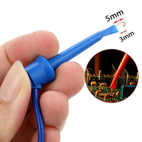 Sumnacon 39 Inch Multimeter Test Lead Set - 5 Pcs Stackable Banana Plug to Test Hook Wire Cable Kit with Protective, Flexible Wire Leads for Electrical Testing 500V/5A thumbnail 3