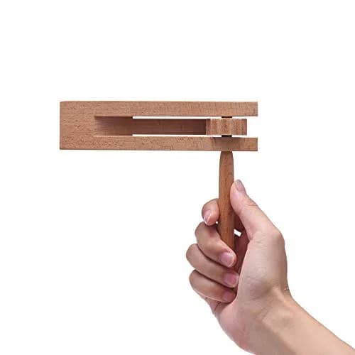 DOMG Wooden Spinning Ratchet Noise Maker Grogger | Traditional Mexican Noisemaker for Parties & Celebrations thumbnail 1