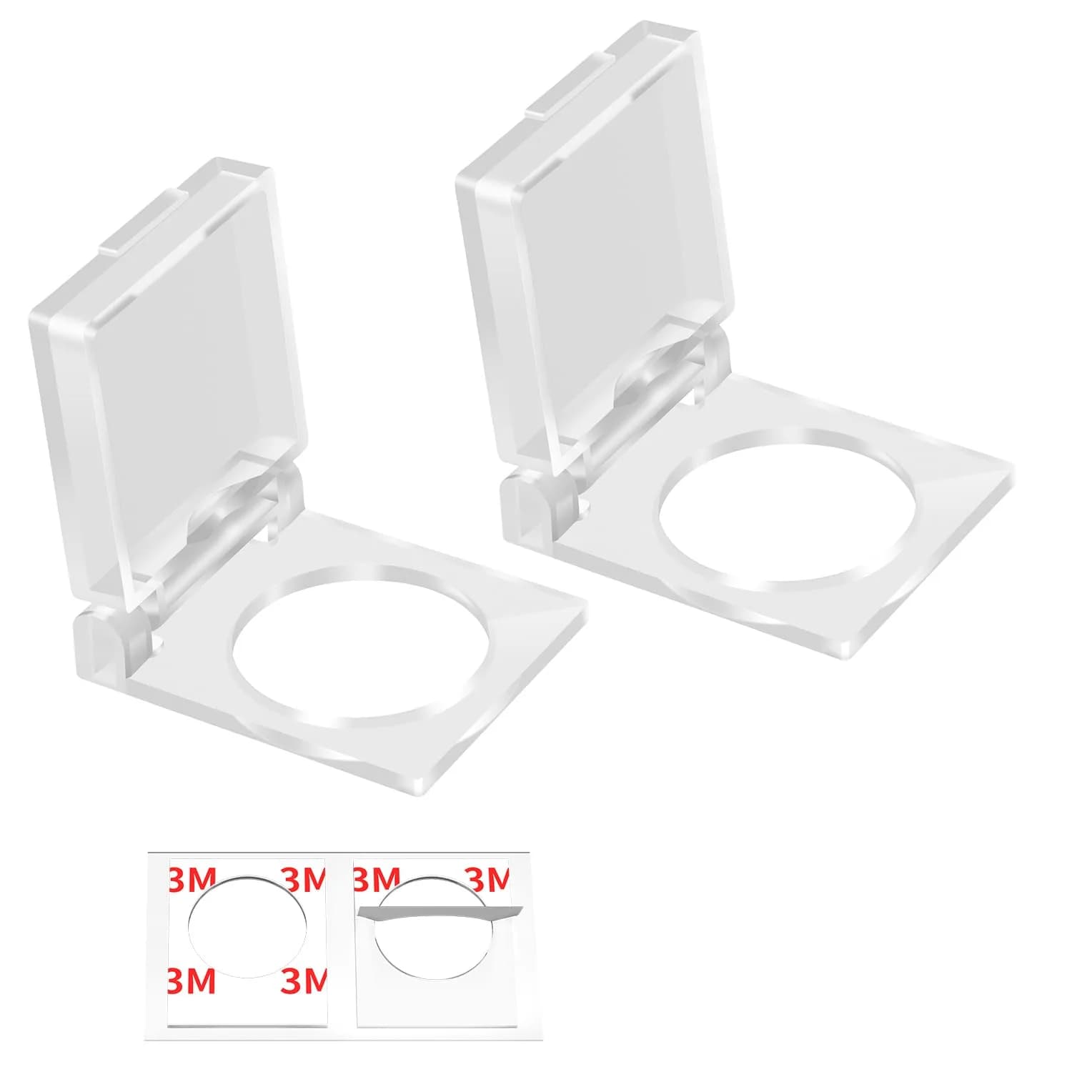DAIERTEK 19mm Transparent Push Button Switch Safety Cover Guard (3-Pack) | Protects Against Dust, Water, and Accidental Activation — 16MM