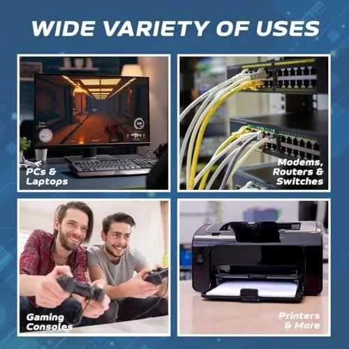 Cables Direct Online Cat6 Network Ethernet Patch Cable 3ft | 550Mhz Speed, Blue thumbnail 5