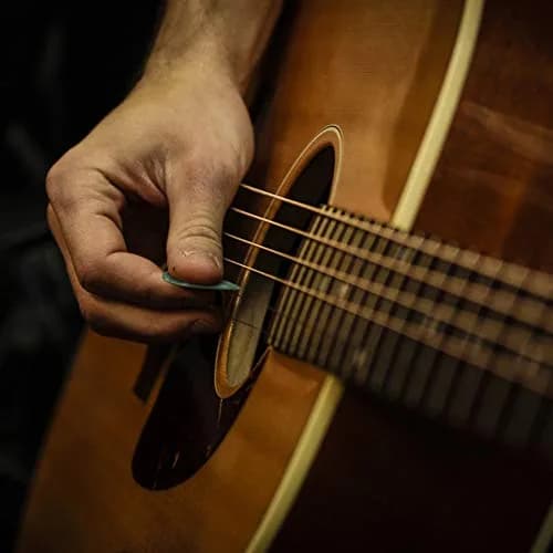 AUGSUN Silicone Guitar Finger Guards 5 Sizes & 5 Celluloid Picks | Pain Relief for Beginners thumbnail 5