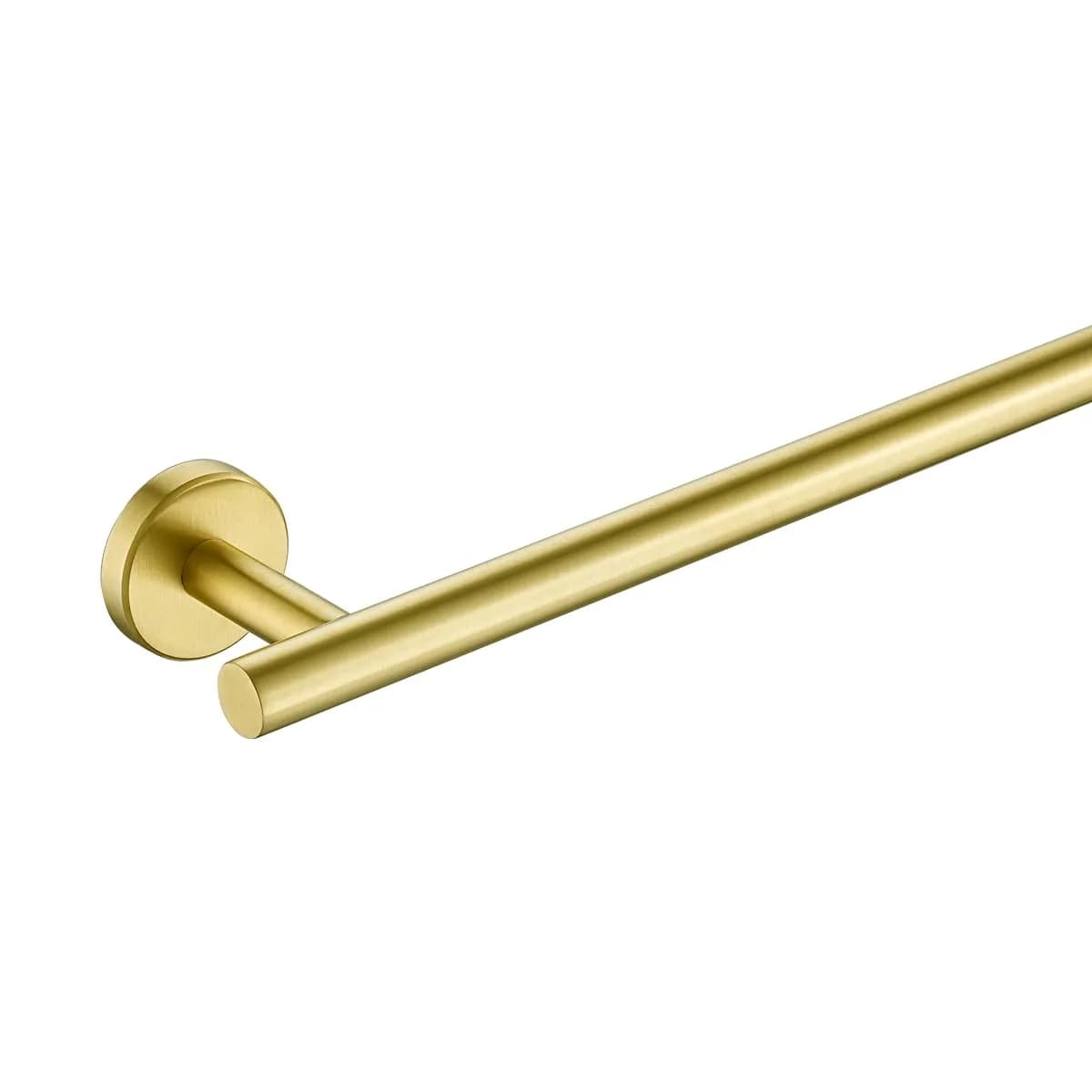 JQK Brushed Gold Towel Holder 12 Inch | Rust-Proof Stainless Steel Wall Mount - main product image