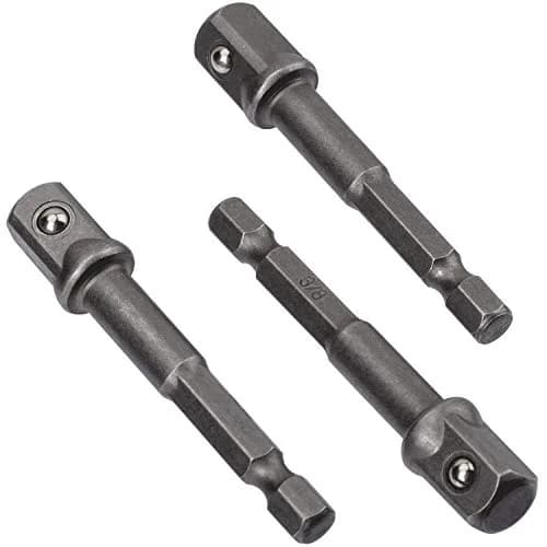 OIIKI 6 Pack 3/8 inch Square Socket Adapter Bit Set | Hardened HSS Impact Driver Bits for Automotive & DIY thumbnail 4