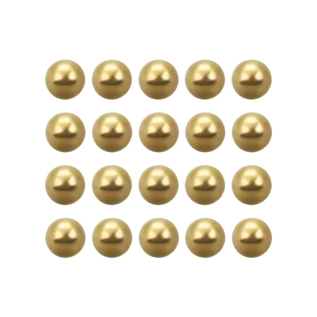 uxcell 4mm Precision Solid Brass Bearing Balls 100pcs | Corrosion-Resistant & High Precision (70-120c) — 6.75mm