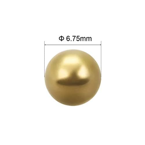 uxcell 6.75mm Precision Solid Brass Bearing Balls 100pcs | Corrosion Resistant Industrial Balls thumbnail 2