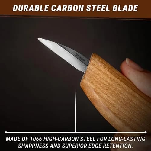 BeaverCraft Wood Carving Detail Knife C15 1.4" | Precision Whittling Tool for Beginners & Kids thumbnail 5