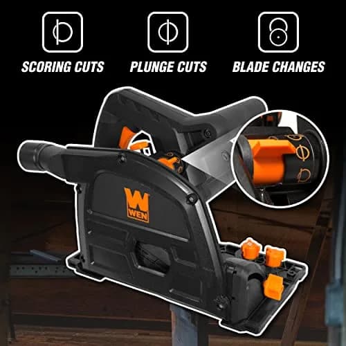 WEN 10-Amp 6.5-Inch Plunge Cut Sidewinder Circular Track Saw | Precise, Portable, USA Import thumbnail 7