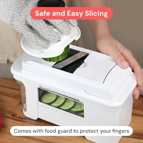 Fullstar Pro XL Vegetable Chopper & Mandoline Slicer 1.8L Container | 4-in-1 Stainless Steel Blades thumbnail 3