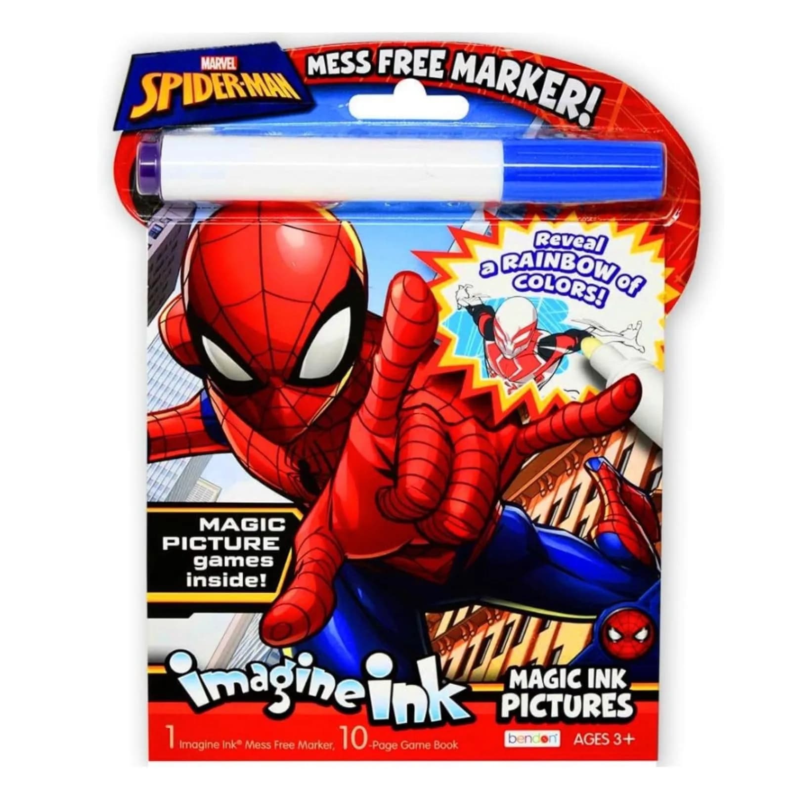 Bendon Imagine Ink Magic Ink Pictures (Ultimate Spider-Man) | Creative Toy for Kids