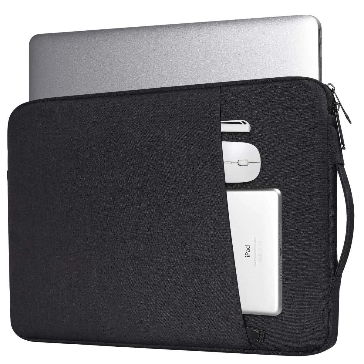 iKammo 14 Inch Laptop Sleeve Case for Acer Chromebook Plus 514/ Aspire 14, HP Lenovo Dell ASUS | Waterproof & Slim Fit — Black