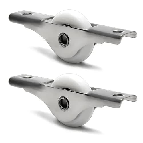MroMax Nylon Door/Window Roller Replacement 2Pcs 23mm/0.91" Dia White | Durable Sliding Door Pulley thumbnail 1