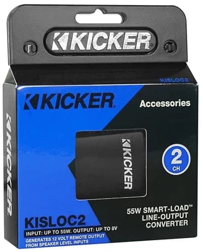 Kicker 46KISLOC2 Stereo Line-Out Converter with Remote Turn-On Output | 55W Input, 8V Output, Flat Frequency Response thumbnail 1