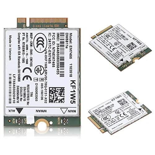 Zopsc Replacement 4G Module Card for Dell DW5811e PCIe M.2 LTE NGFF 42x30x2.3mm | Qualcomm EM7455 WWAN LTE Module thumbnail 4