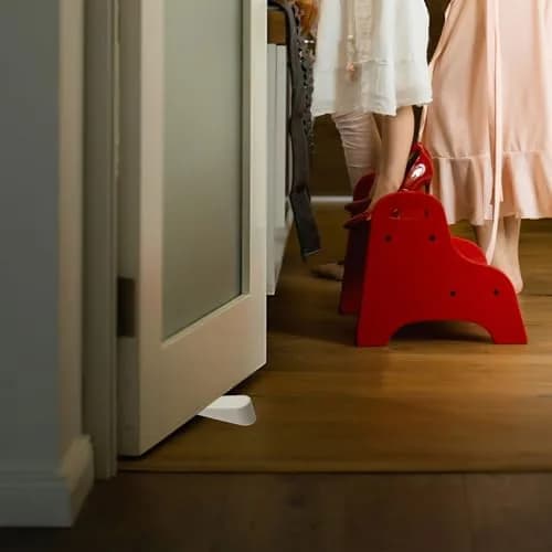 Rannb White 4pcs Door Stop Wedge | Protect Floors & Doors in India thumbnail 4