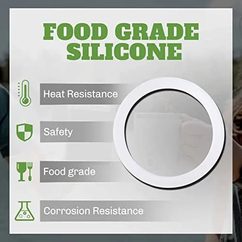 LitOrange 8 Pcs 6 Cups Replacement Food Grade Silicone Gasket | For Bialetti Moka Pots thumbnail 6