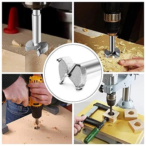 Utoolmart Forstner Drill Bit 100mm (3.94") Hex Shank | Precision Wood Cutter for Softwoods & Plastics thumbnail 8