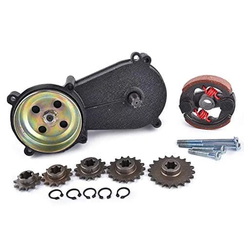Qiufadong Transmission Gear Reduction Box Clutch with T8F Sprockets | 47cc 49cc 2-Stroke Mini Bike Part thumbnail 1