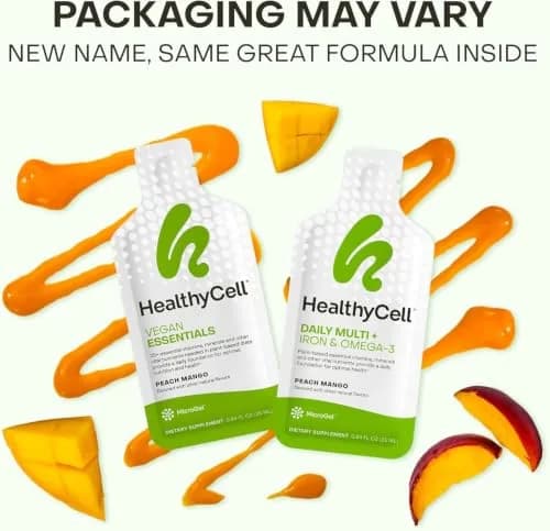 HealthyCell Vegan Daily Multivitamin with Iron & Omega-3 Liquid Supplement | Complete Plant-Based Nutrition for Overall Vitality thumbnail 6